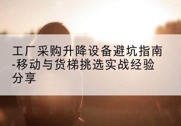 萝北移动式升降机怎么选-工厂采购升降设备避坑指南-移动与货梯挑选实战经验分享